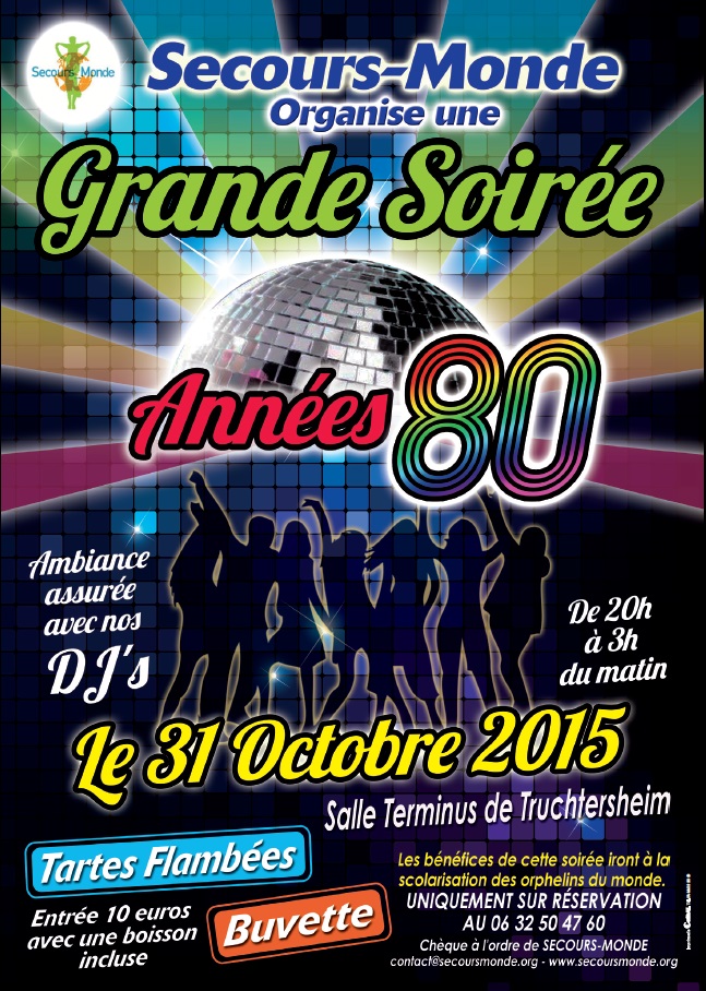 Notre soirée "années 80" le 31 octobre 2015